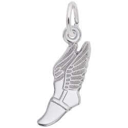 Sterling Winged Shoe Charm 