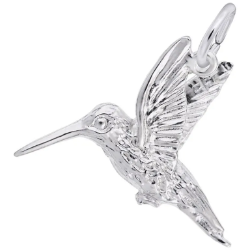 Sterling Hummingbird Charm 