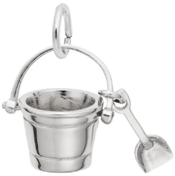 Sterling Pail & Shovel Charm 