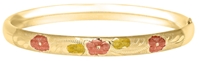 14k Floral Baby Bangle