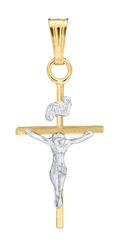 Baby 14k 2-Tone Crucifix 