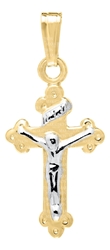 Baby 14k 2-Tone Crucifix 