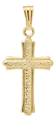 Baby 14k Textured Cross 