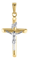 Baby 14k 2-Tone Crucifix