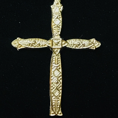 14k Yellow Gold Cross 