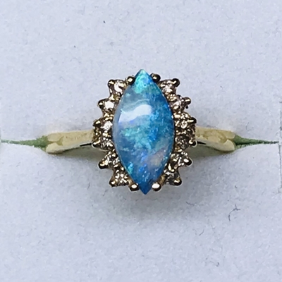 Ladies Opal & Diamond Ring 