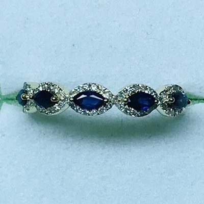 Ladies Sapphire & Diamond Ring 