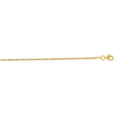 10k 16" Diamond Cut Rope Chain 