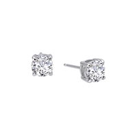 14K White Gold 1CTW Lab Grow Stud Earrings 