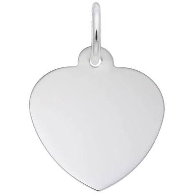 Sterling Petite Classic Heart Charm 