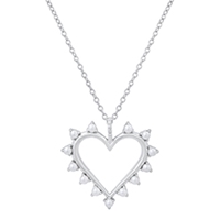 Sterling Heart with Pearls 