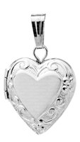 Baby Sterling Heart Locket