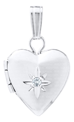 Baby Sterling Heart Locket 