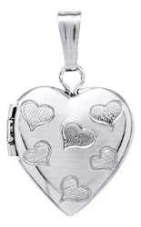 Baby Sterling Heart Locket 