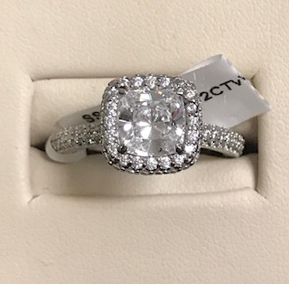 Lafonn 3.72ctw Cushion Cut Halo Ring 